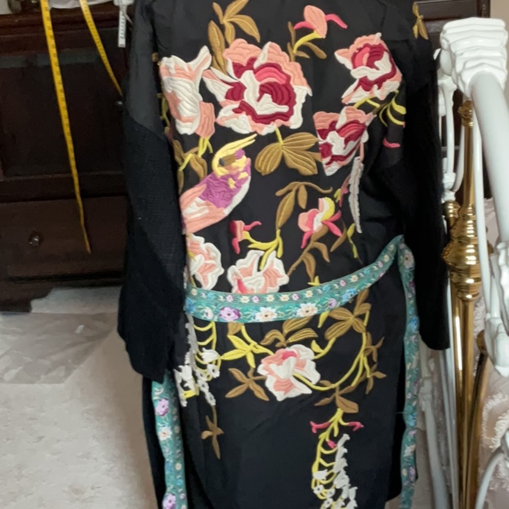 Boho Cotton Robe Coat - Picture 6 of 16